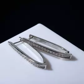 Серьги со стразами