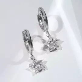 Серьги со стразами