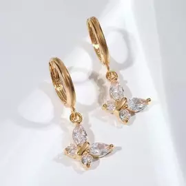 Серьги со стразами