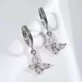 Серьги со стразами