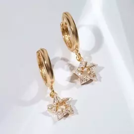 Серьги со стразами