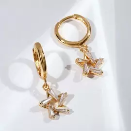 Серьги со стразами