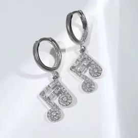 Серьги со стразами