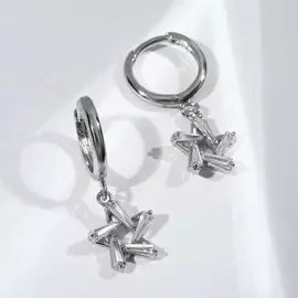 Серьги со стразами