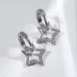 Серьги со стразами