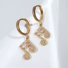 Серьги со стразами