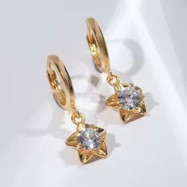 Серьги со стразами