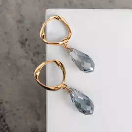 Серьги со стразами