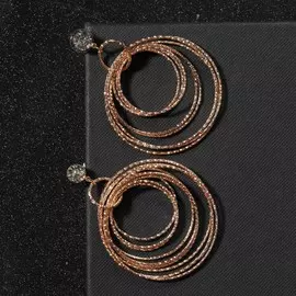 Серьги со стразами