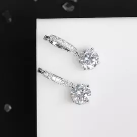 Серьги со стразами