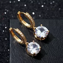 Серьги со стразами