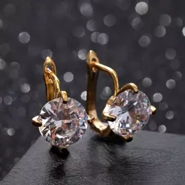 Серьги со стразами