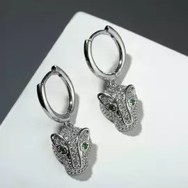 Серьги со стразами