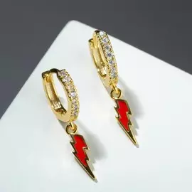 Серьги со стразами