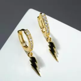 Серьги со стразами