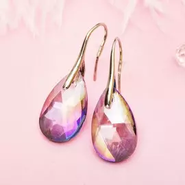 Серьги со стразами