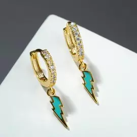 Серьги со стразами