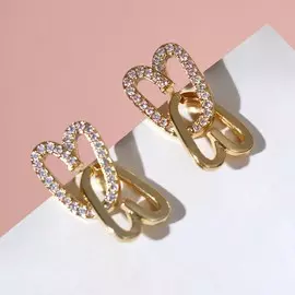 Серьги со стразами