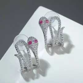 Серьги со стразами