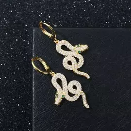 Серьги со стразами