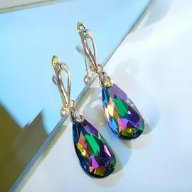 Серьги со стразами