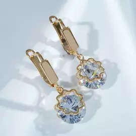 Серьги со стразами