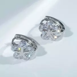 Серьги со стразами