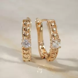 Серьги со стразами