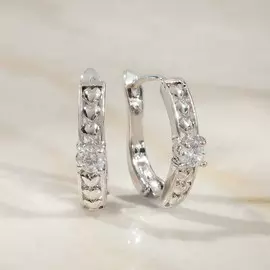 Серьги со стразами