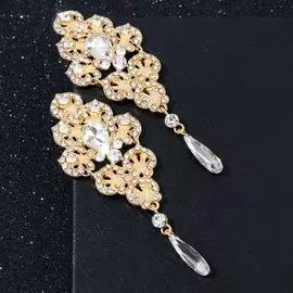 Серьги со стразами