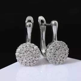 Серьги со стразами