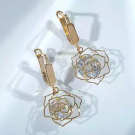 Серьги со стразами