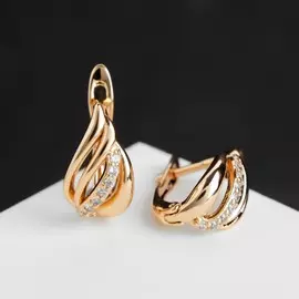 Серьги со стразами