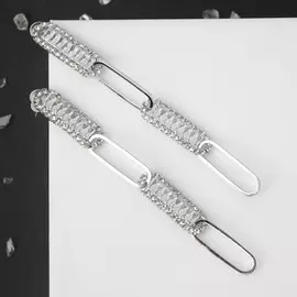 Серьги со стразами