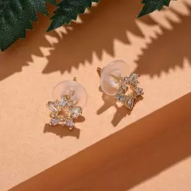 Серьги со стразами