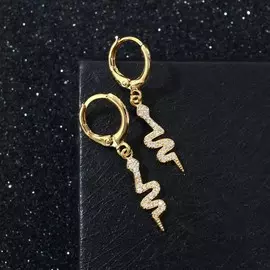 Серьги со стразами