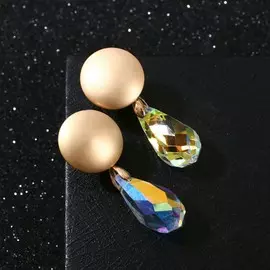 Серьги со стразами