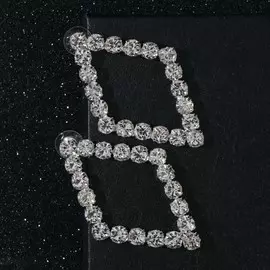 Серьги со стразами