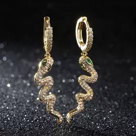 Серьги со стразами