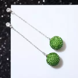 Серьги со стразами