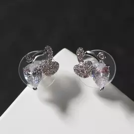 Серьги со стразами