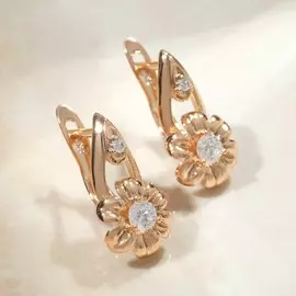 Серьги со стразами