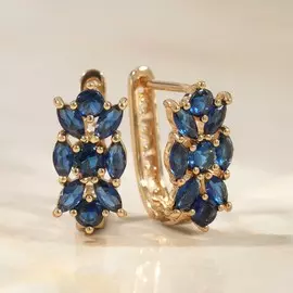 Серьги со стразами