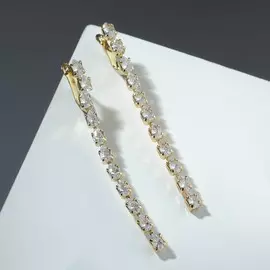 Серьги со стразами