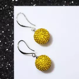 Серьги со стразами