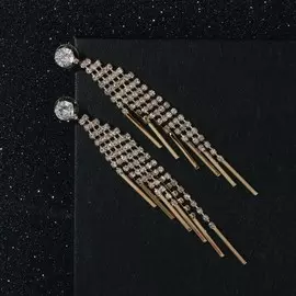 Серьги со стразами