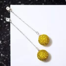 Серьги со стразами