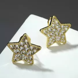 Серьги со стразами