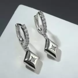 Серьги со стразами