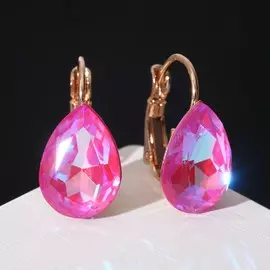 Серьги со стразами